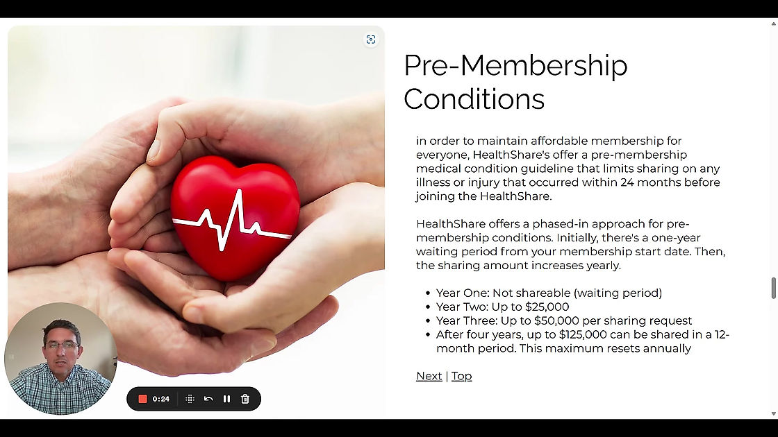 Pre-Membership Conditions Defined
